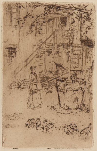 火鸡，1879-1880。 作者 詹姆斯·阿博特·麦克尼尔·惠斯勒