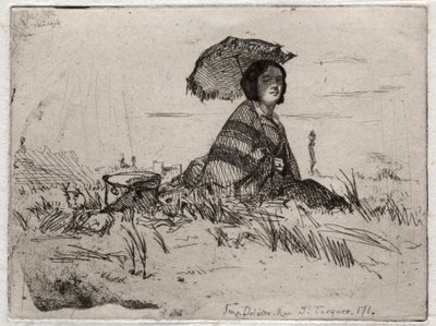 自然界的十二次蚀刻：En Plein Soleil，1858年。 作者 詹姆斯·阿博特·麦克尼尔·惠斯勒