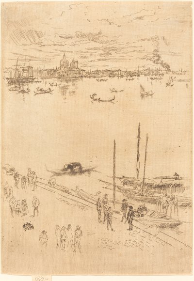 直立的威尼斯，1879-1880。 作者 詹姆斯·阿博特·麦克尼尔·惠斯勒