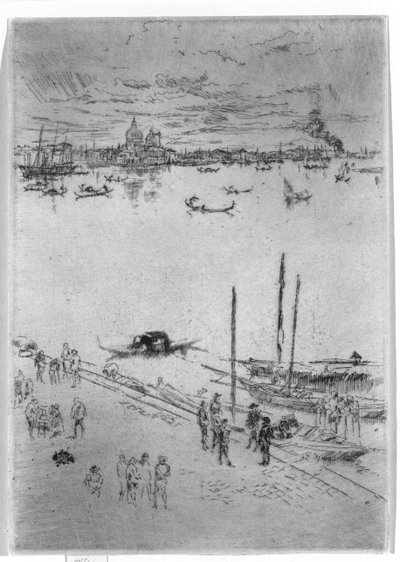 直立的威尼斯，1879-80 作者 詹姆斯·阿博特·麦克尼尔·惠斯勒