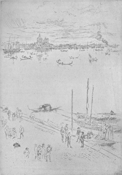 直立的威尼斯，c1880，1904年 作者 詹姆斯·阿博特·麦克尼尔·惠斯勒