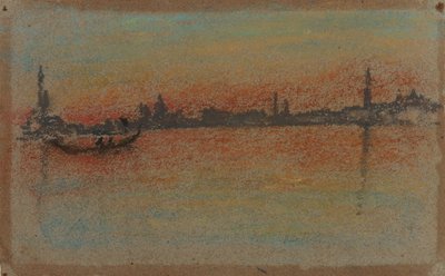 威尼斯：港湾上的日落，1880年。 作者 詹姆斯·阿博特·麦克尼尔·惠斯勒