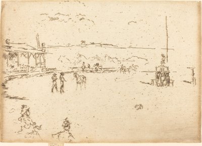 狂野的西部，水牛比尔，1887年。 作者 詹姆斯·阿博特·麦克尼尔·惠斯勒