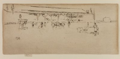 狂野的西部：印第安人，1887年。 作者 詹姆斯·阿博特·麦克尼尔·惠斯勒