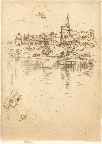 温莎，第2号，1887年。 作者 詹姆斯·阿博特·麦克尼尔·惠斯勒
