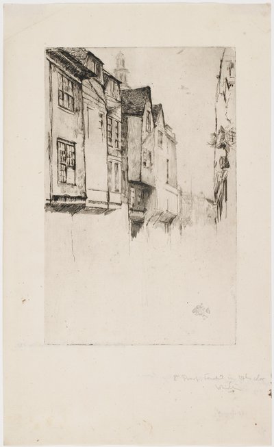 威奇街，伦敦，1877年。 作者 詹姆斯·阿博特·麦克尼尔·惠斯勒