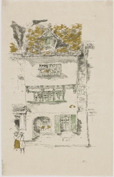 黄屋，拉尼翁，1893年（平版纸上） 作者 詹姆斯·阿博特·麦克尼尔·惠斯勒