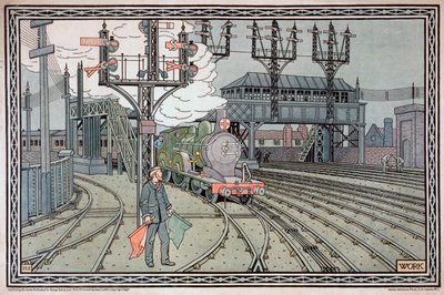 工作》，约1910年 作者 詹姆斯·阿克曼