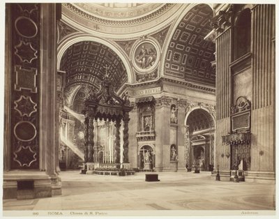 罗马圣彼得教堂，罗马，Chiesa di San Pietro，约1870年。   作者 詹姆斯·安德森