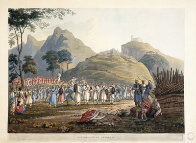 Ghoorkas的集会，1820年 作者 詹姆斯·贝利·弗雷泽