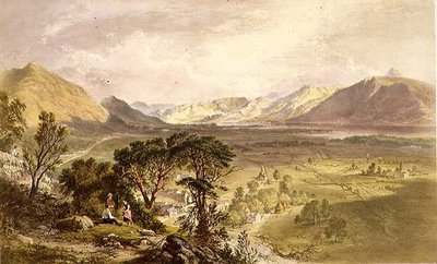 巴森斯韦特，来自 "英国湖区"。 作者 James Baker (after) Pyne