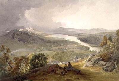 温德米尔湖，来自 "英国湖区"。 作者 James Baker (after) Pyne