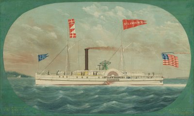 圣劳伦斯号汽船，1850年。 作者 詹姆斯·巴德