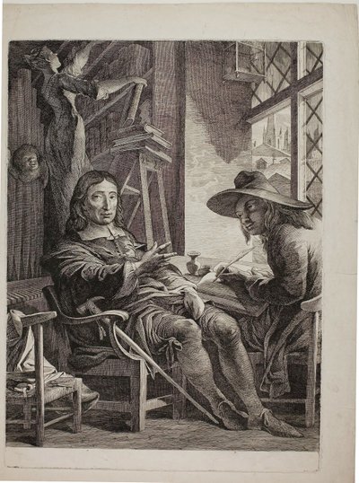 米尔顿向贵格会教徒埃尔伍德口述 作者 James Barry