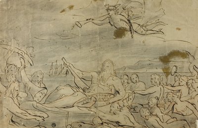 商业研究或泰晤士河胜利，1767-80年 作者 詹姆斯·巴里