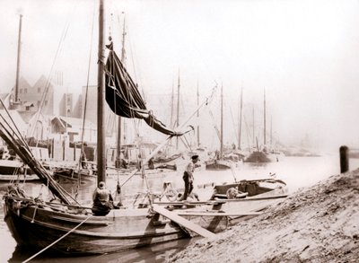 鹿特丹运河船，1898年。 作者 詹姆斯·巴特金