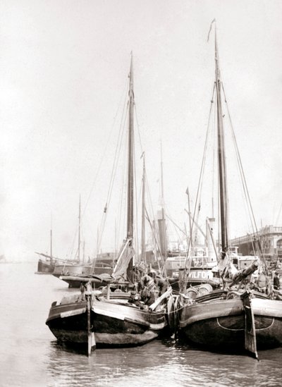 鹿特丹运河船，1898年。 作者 詹姆斯·巴特金