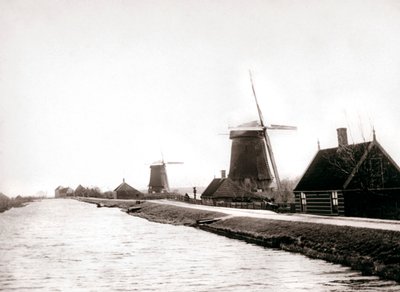 风车，荷兰兰丹，1898年。 作者 詹姆斯·巴特金