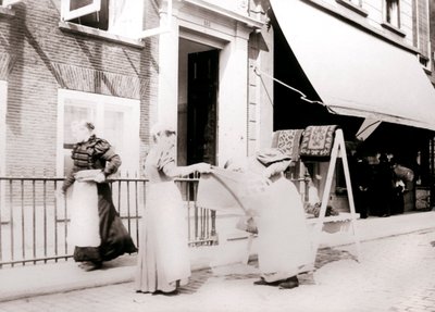 妇女，荷兰鹿特丹，1898年 作者 詹姆斯·巴特金