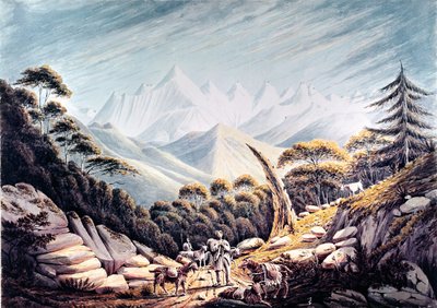 1826年喜马拉雅山脉的尼泊尔牧民 作者 詹姆斯·玻利瓦尔·曼森