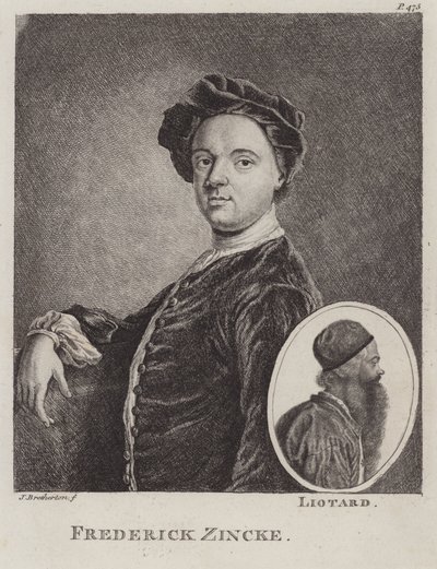 Christian Friedrich Zincke，德国微型画家（蚀刻） 作者 詹姆斯·布雷瑟顿