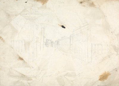 寺庙遗址草图 作者 詹姆斯·布鲁斯