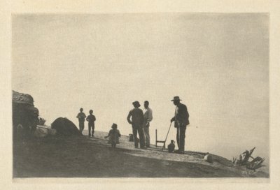摄像工作。山路上的人群--格拉纳达，1914年。 作者 詹姆斯·克雷格·安南