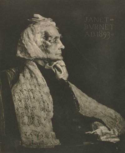 摄影作品：珍妮特·伯内（Janet Burnet），1907年。 作者 詹姆斯·克雷格·安南