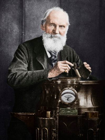 苏格兰数学家和物理学家开尔文勋爵（Lord Kelvin）带着罗盘，1902年 作者 詹姆斯·克雷格·安南