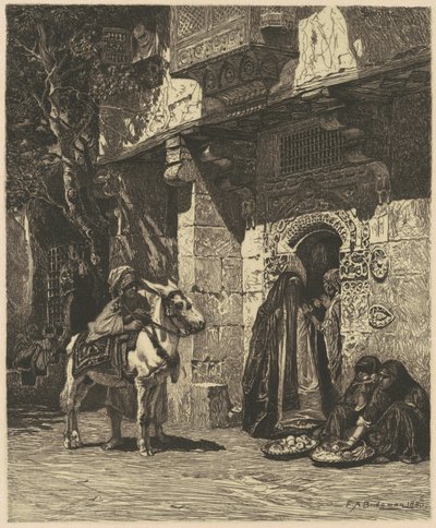 开罗的一位女士来访 作者 James David Smillie，在 Frederic Arthur Bridgman 之后