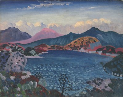 巴拉湖，c.1911（面板油画） 作者 詹姆斯·迪克森·英尼斯