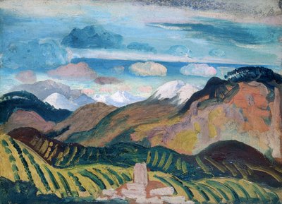 Vernet》，普罗旺斯风景，1912年 作者 詹姆斯·迪克森·英尼斯