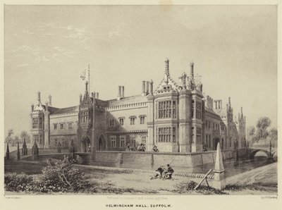 萨福克郡的Helmingham Hall 作者 詹姆斯·杜菲尔德·哈丁