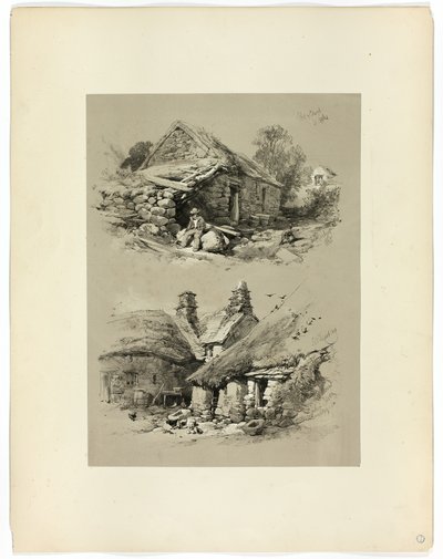 克莱德港和德文郡南布伦特，选自《风景如画》选集 作者 詹姆斯·杜菲尔德·哈丁