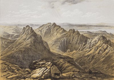 从Arat岛（chromolitho）Goatfell峰会看 作者 詹姆斯·杜菲尔德·哈丁