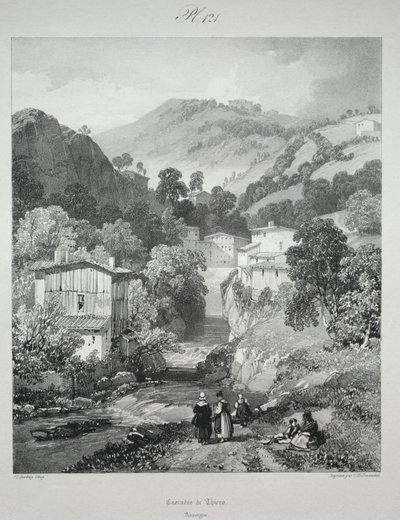 法国古代风景如画的浪漫之旅。奥弗涅…，1825年。 作者 詹姆斯·杜菲尔德·哈丁