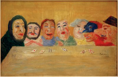 Kartenspielende Masken 作者 詹姆斯·西德尼·恩索尔