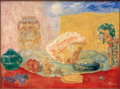 Muscheln, Rosen und Vasen 作者 詹姆斯·西德尼·恩索尔