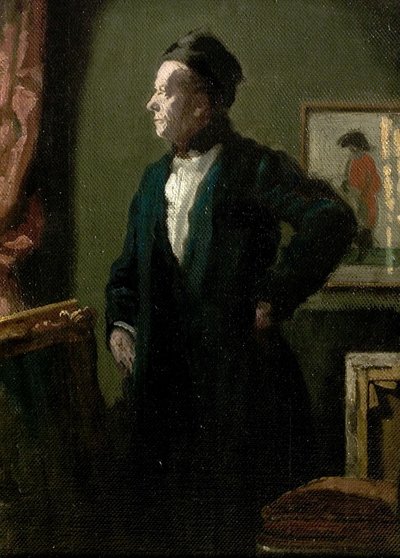 自画像为“Scarron” 作者 James Ferrier Pryde