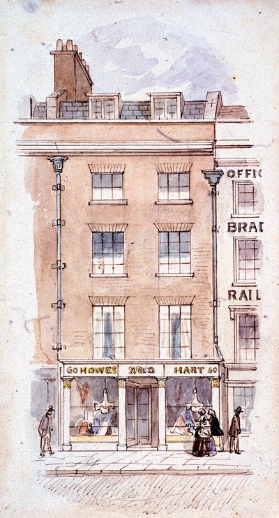 Howes and Hart, Fleet Street, London, c1820 作者 詹姆斯·芬德利