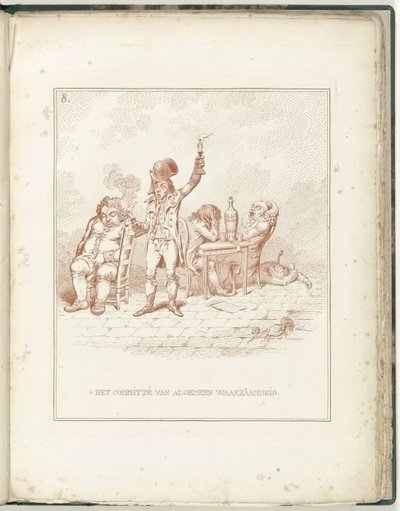 总警戒委员会，1795 年
总警戒委员会（物上标题）
再生荷兰（系列标题） 作者 威廉·汉弗莱（可能）