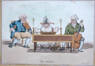 Ars Musica》，由汉娜-汉弗莱于1800年出版（手绘蚀刻版）。 作者 詹姆斯·吉里