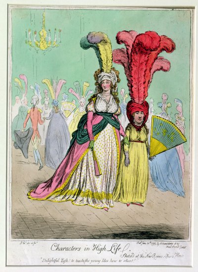 高生活中的人物，由Hannah Humphrey于1795年出版（手工蚀刻） 作者 James Gillray