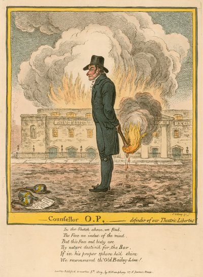 参赞OP  - 我们Theatric Liberties的辩护人 作者 James Gillray