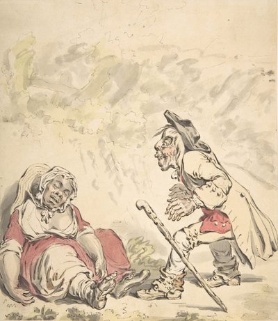 西蒙和伊菲吉妮亚，1796年。 作者 詹姆斯·吉里