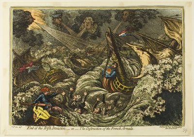 爱尔兰入侵结束 作者 James Gillray