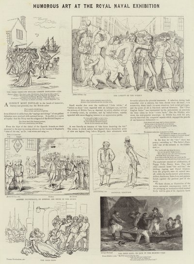 皇家海军展览中的幽默艺术 作者 詹姆斯·吉里