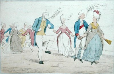 最近在索尔兹伯里平原发现的纪念碑，由汉娜-汉弗莱于1782年出版（手绘蚀刻画）。 作者 詹姆斯·吉里