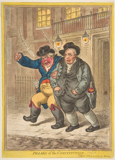 宪法支柱，1809年2月1日。 作者 詹姆斯·吉里