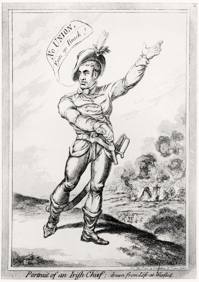 爱尔兰酋长的画像，从韦克斯福德，酒吧的生活中绘制。 H. Humphrey，1798年7月10日（见123751颜色） 作者 James Gillray